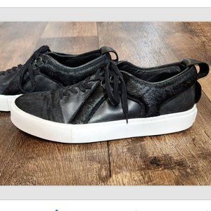 article No 0107 Leather and Calf Hair Lace Up Luxury Shoes